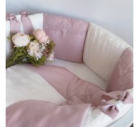 Комплект бортиков в кроватку "Mia". 12 подушек со съемными чехлами