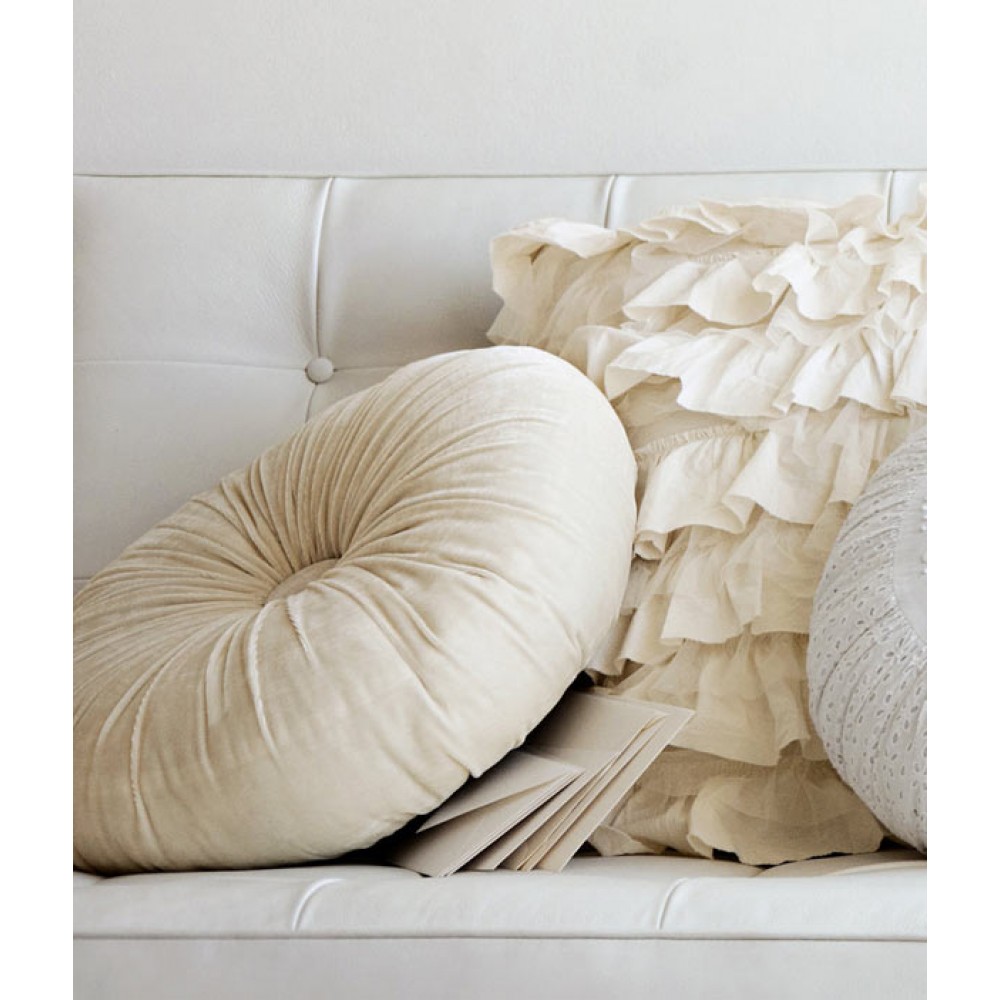 Декоративная подушка "Круг". Материал: велюр.