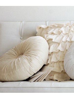Декоративная подушка "Круг". Материал: велюр.