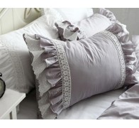 Декоративная подушка с рюшами. Материал: 100% хлопок (сатин)