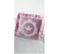 Декоративная подушка с вышивкой. Материал: 100% хлопок (сатин)